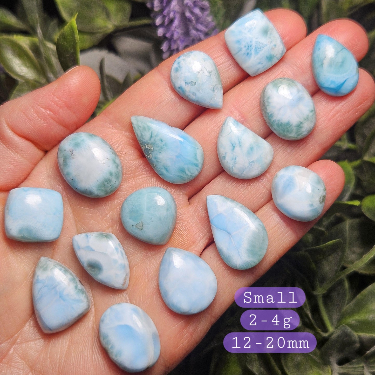 Blue Larimar Crystal Specimens, Choose Your Size