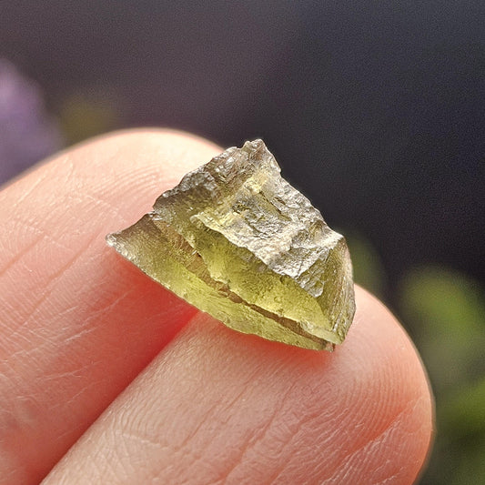 Moldavite Angel Chime 0.69g, Genuine Moldavite Tektite Specimen