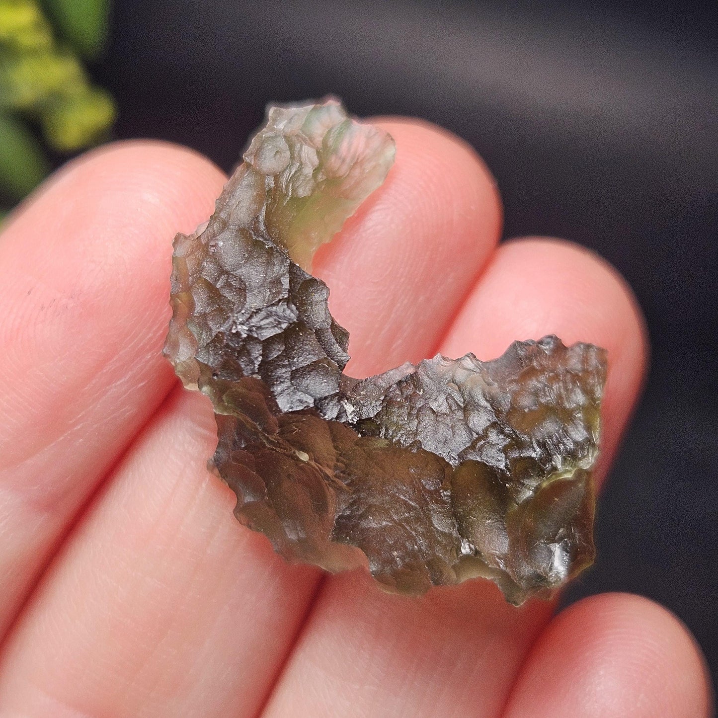 Moldavite Specimen 4.18g, Authentic Moldavite Crystal