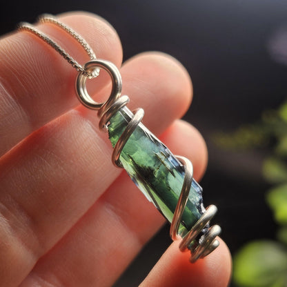 Vivianite Crystal Pendant, High Quality Terminated Specimen
