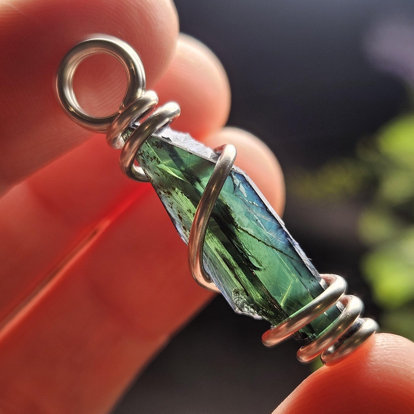 Vivianite Crystal Pendant, High Quality Terminated Specimen