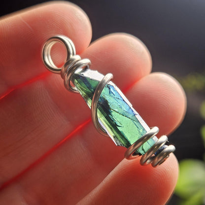 Vivianite Crystal Pendant, High Quality Terminated Specimen