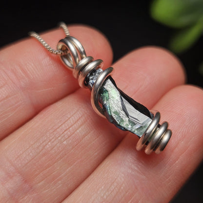 Vivianite Crystal Pendant, High Quality Terminated Specimen