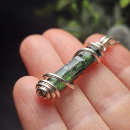 Vivianite Crystal Pendant, High Quality Terminated Specimen
