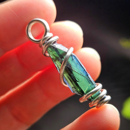 Vivianite Crystal Pendant, High Quality Terminated Specimen