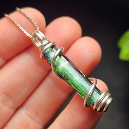 Vivianite Crystal Pendant, High Quality Terminated Specimen