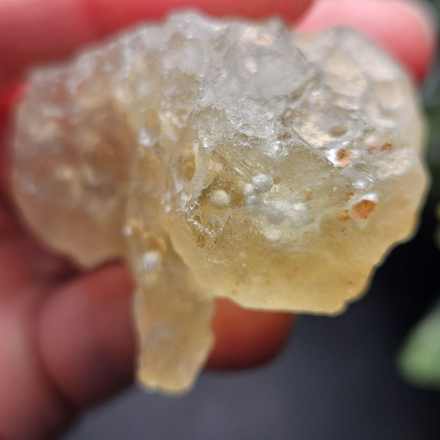 Libyan Desert Glass with Cristobalite Spheres 38.29g