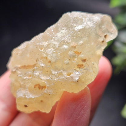 Libyan Desert Glass with Cristobalite Spheres 38.29g
