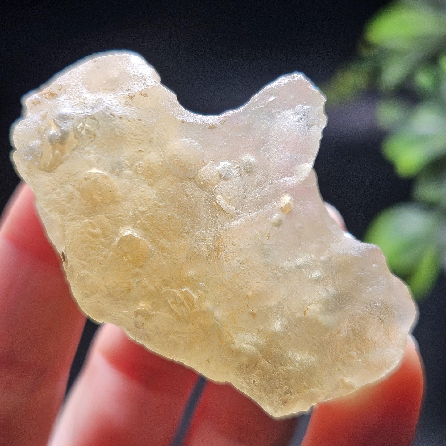 Libyan Desert Glass with Cristobalite Spheres 38.29g