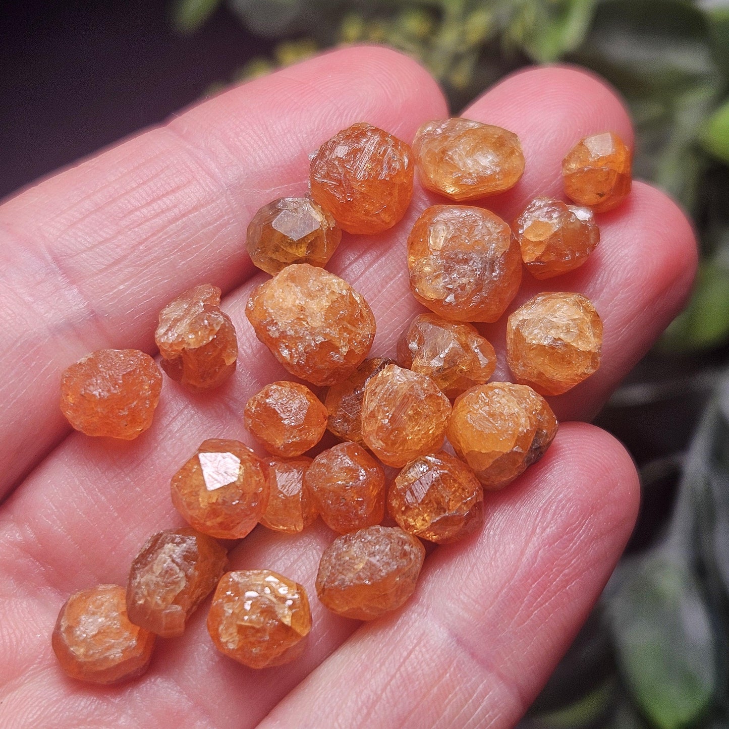 Spessartine Garnet Crystal from Tanzania, Tanzanian Orange Garnet Specimen