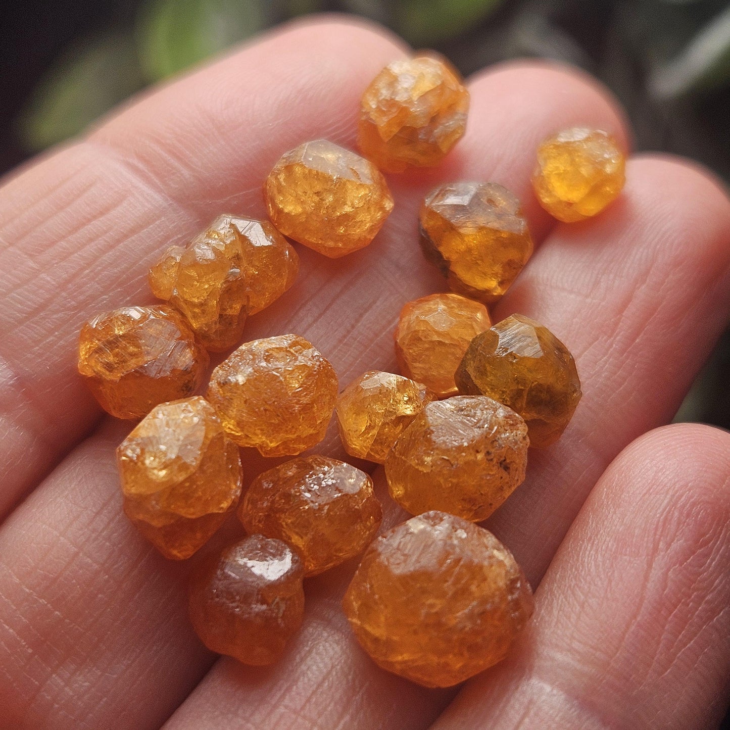 Spessartine Garnet Crystal from Tanzania, Tanzanian Orange Garnet Specimen