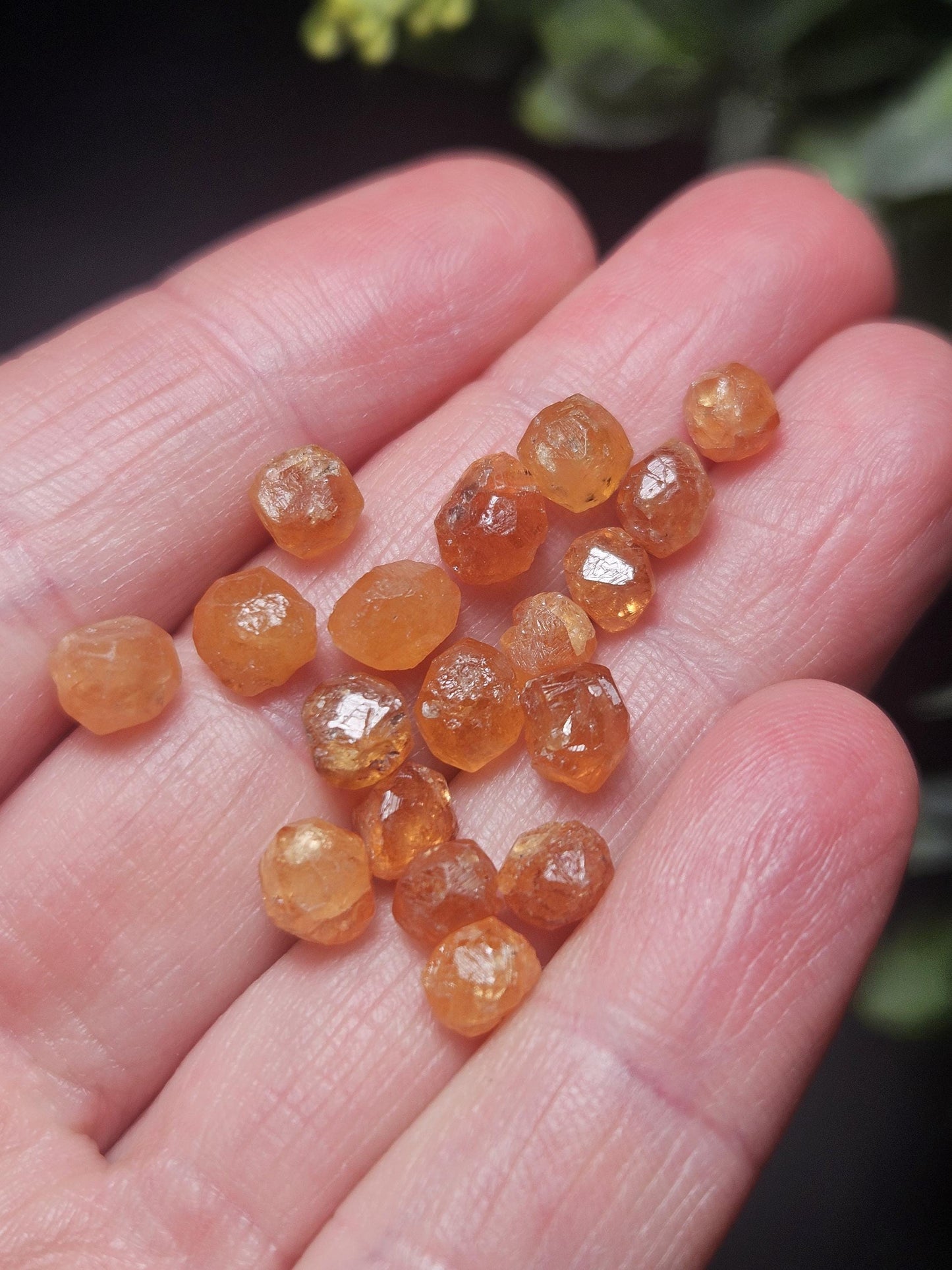 Spessartine Garnet Crystal from Tanzania, Tanzanian Orange Garnet Specimen