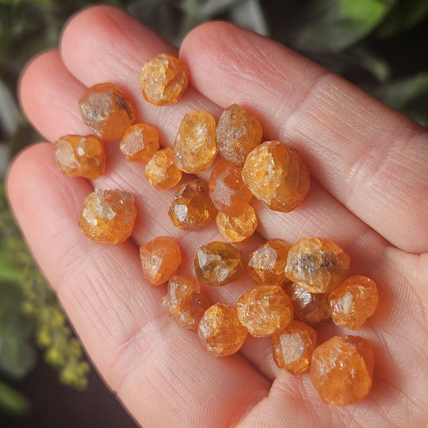Spessartine Garnet Crystal from Tanzania, Tanzanian Orange Garnet Specimen