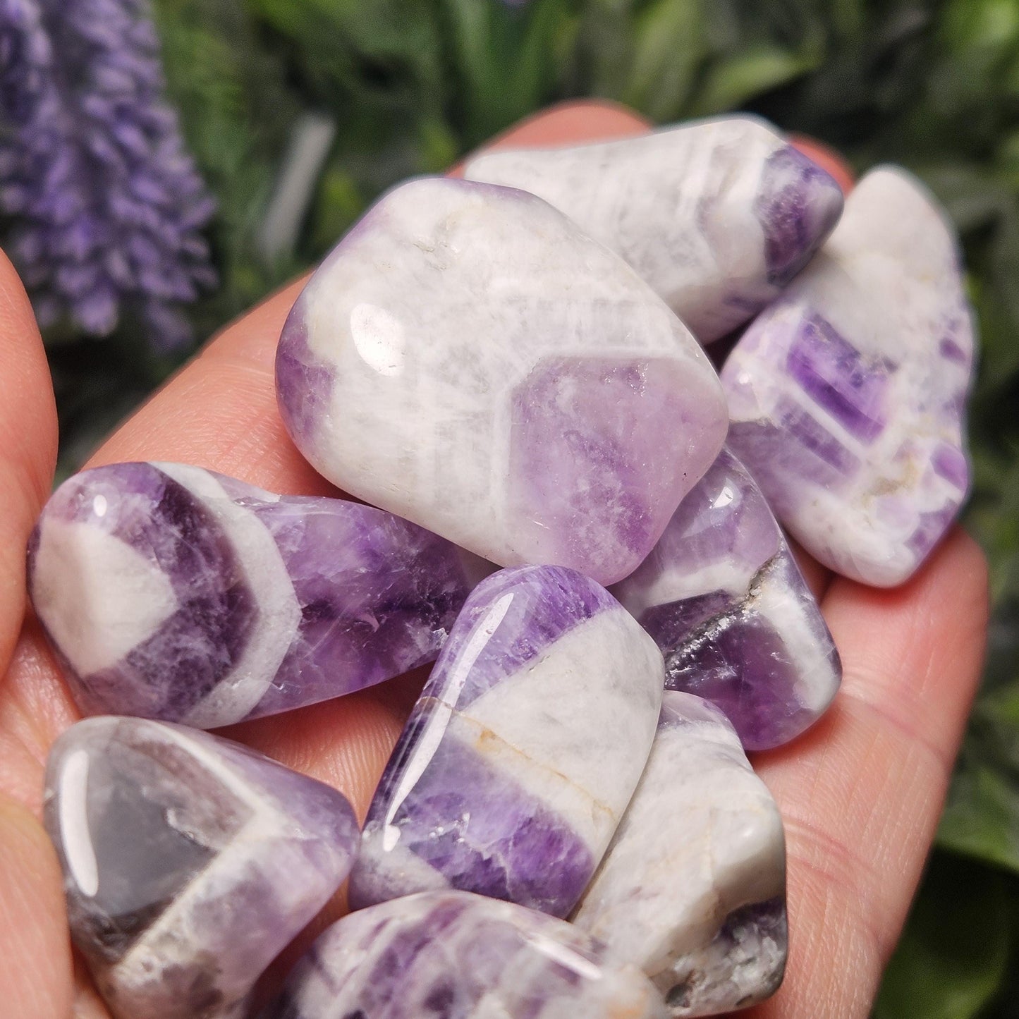 Chevron Amethyst Crystal, Brazilian Polished Amethyst, Choose Your Size