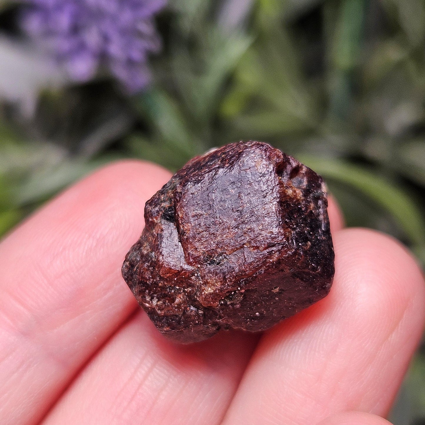 Raw Garnet Dodecahedron Crystal (Choose Your Size)