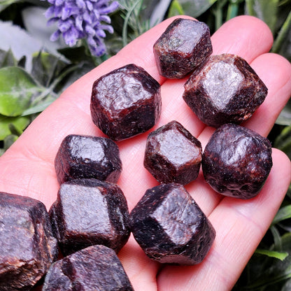 Raw Garnet Dodecahedron Crystal (Choose Your Size)