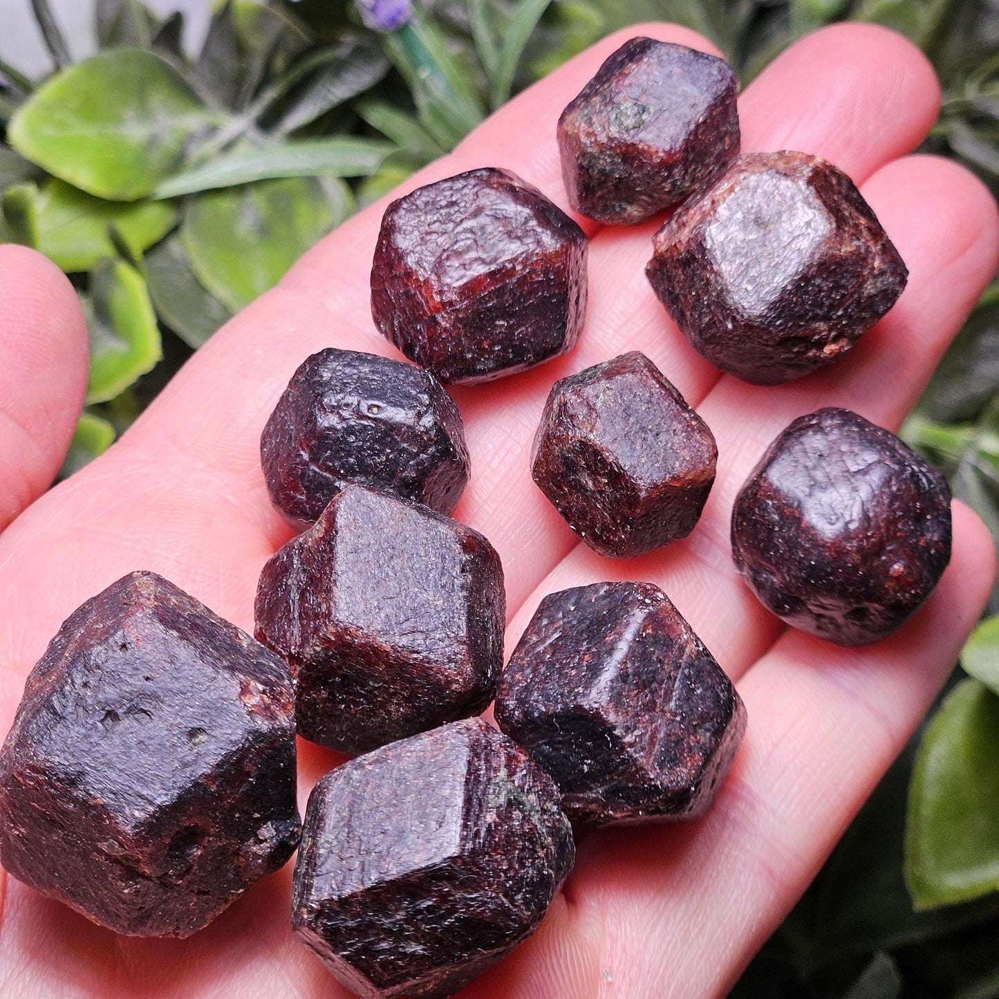 Raw Garnet Dodecahedron Crystal (Choose Your Size)