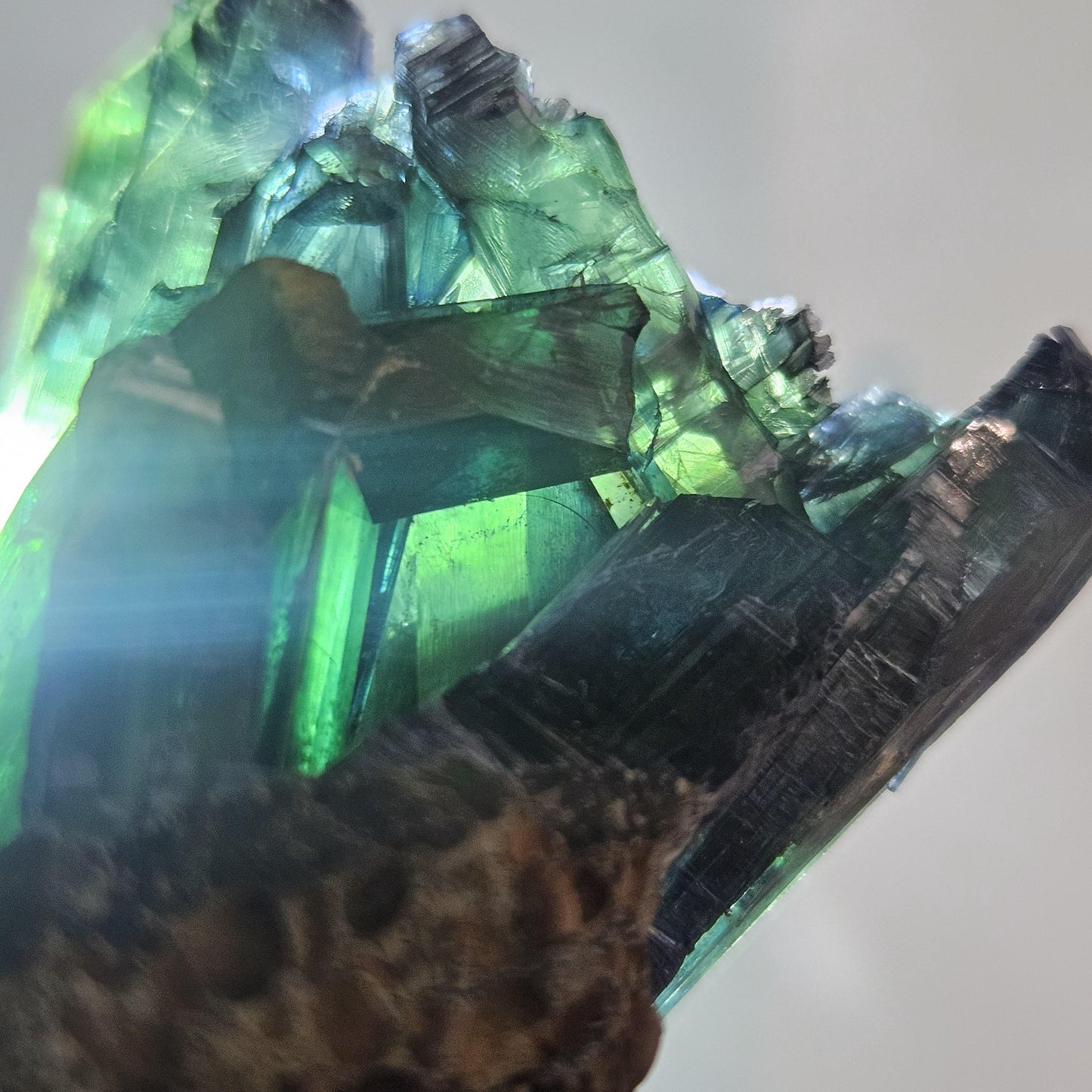 Vivianite Crystal Specimen 94.81g, Terminated Vivianite Crystal, Raw Blue