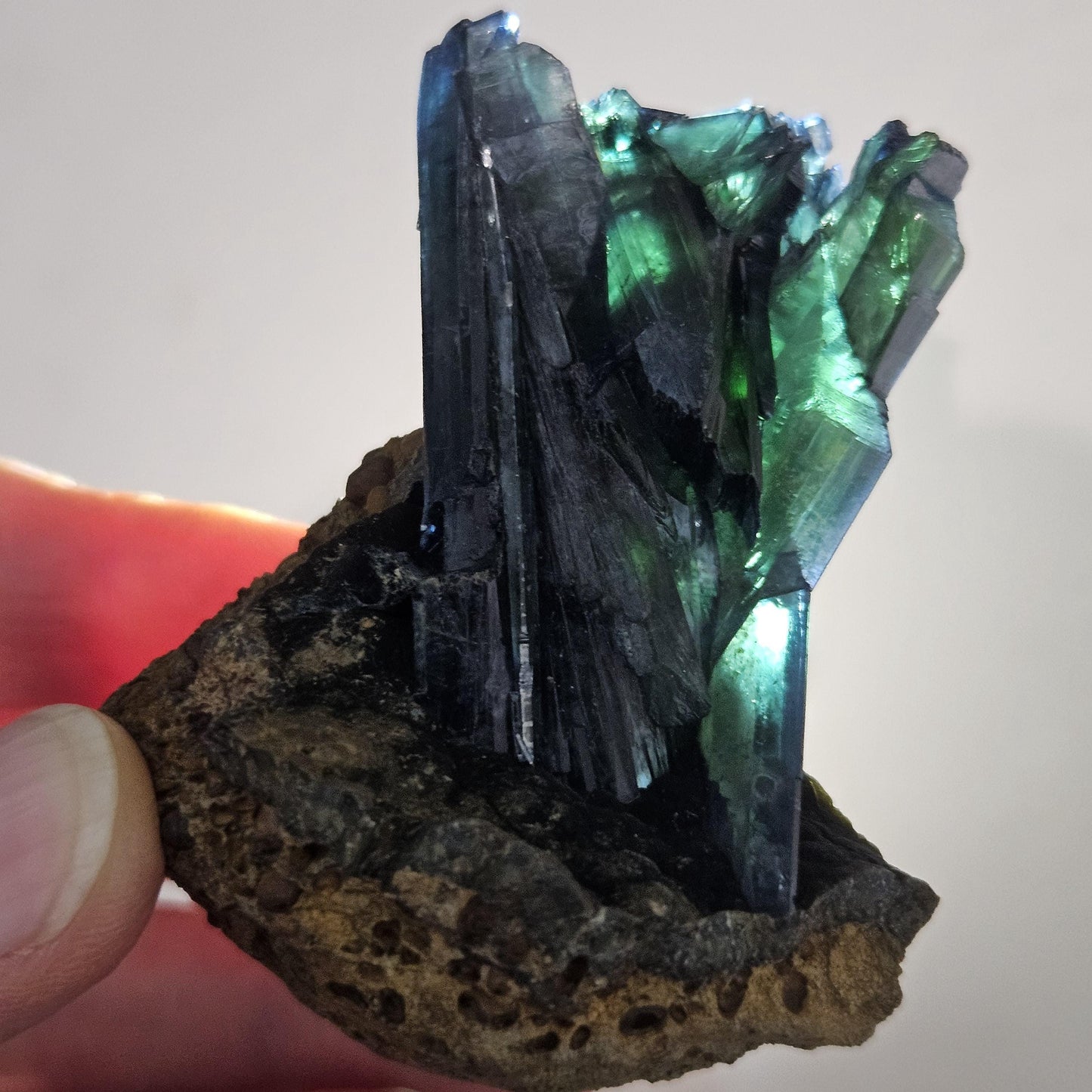 Vivianite Crystal Specimen 94.81g, Terminated Vivianite Crystal, Raw Blue