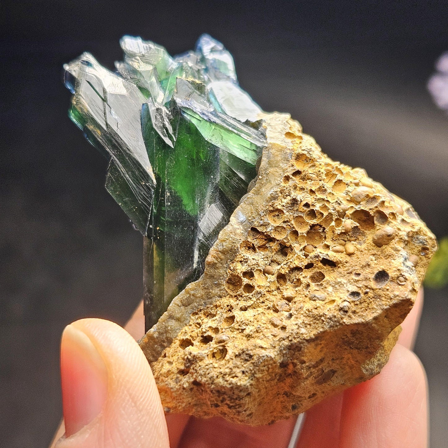 Vivianite Crystal Specimen 94.81g, Terminated Vivianite Crystal, Raw Blue