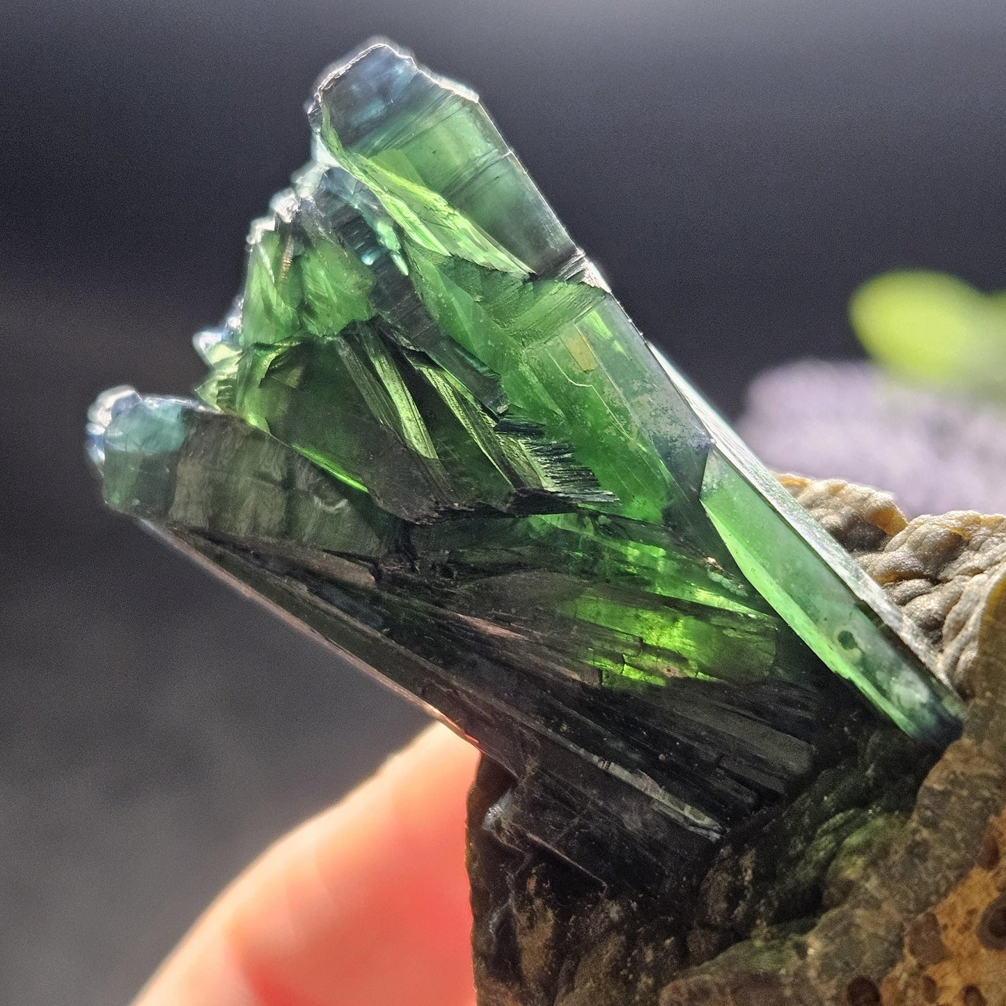 Vivianite Crystal Specimen 94.81g, Terminated Vivianite Crystal, Raw Blue