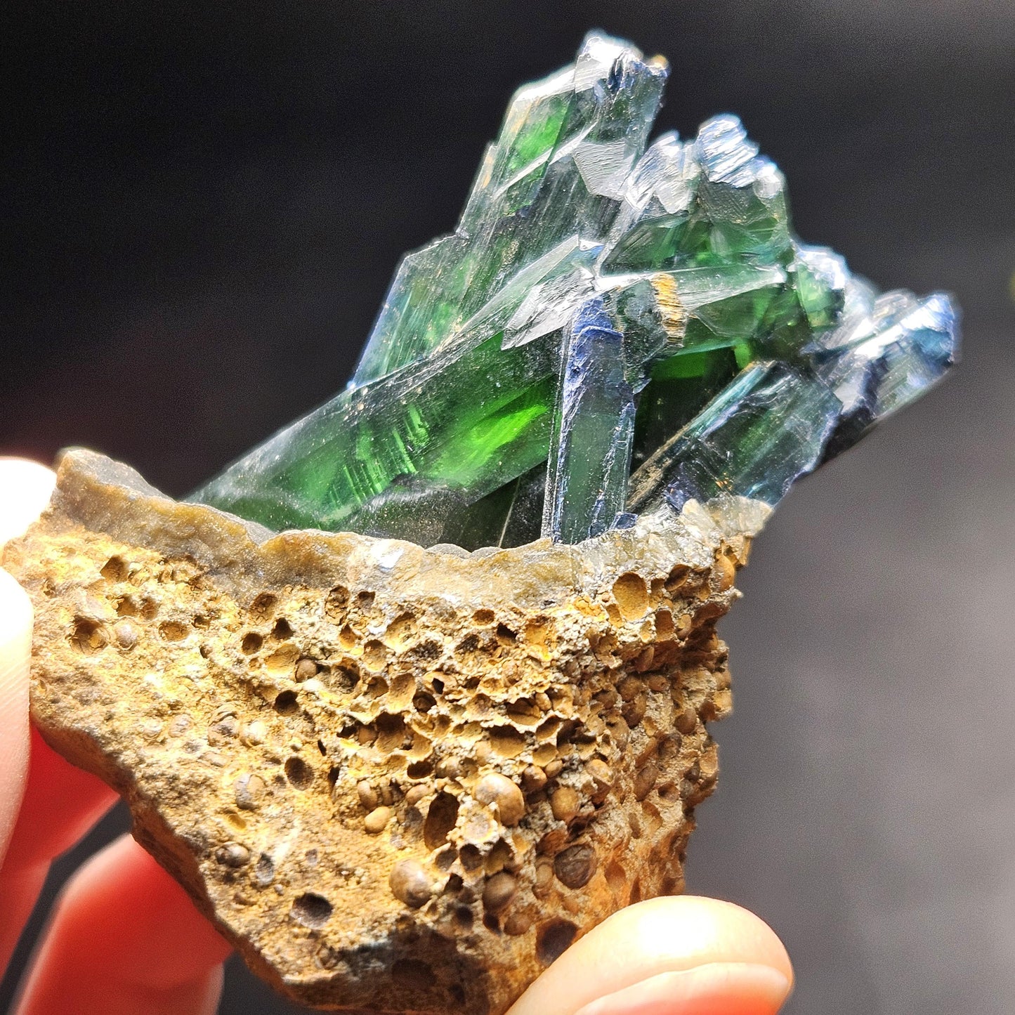 Vivianite Crystal Specimen 94.81g, Terminated Vivianite Crystal, Raw Blue