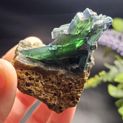 Vivianite Crystal Specimen 94.81g, Terminated Vivianite Crystal, Raw Blue