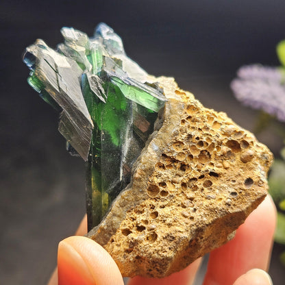 Vivianite Crystal Specimen 94.81g, Terminated Vivianite Crystal, Raw Blue