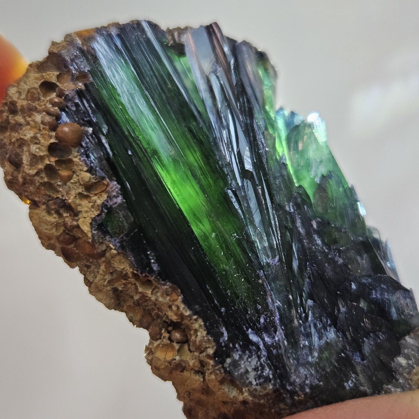Vivianite Crystal Cluster 28.10g, Vivianite Specimen, Raw Blue
