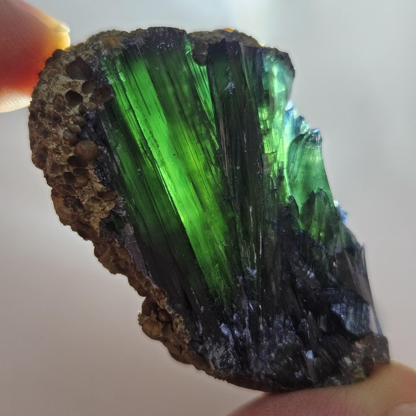 Vivianite Crystal Cluster 28.10g, Vivianite Specimen, Raw Blue