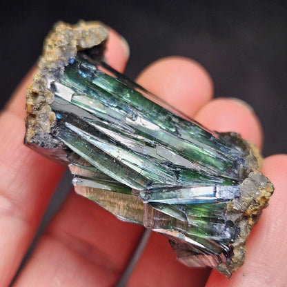 Vivianite Crystal Cluster 28.10g, Vivianite Specimen, Raw Blue
