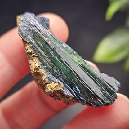Vivianite Crystal Cluster 12.45g, Vivianite Specimen, Raw Blue