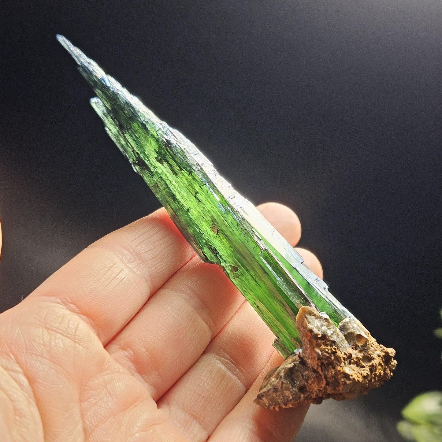 AAA Vivianite Crystal Specimen 36.29g, Terminated Vivianite Crystal, Raw Blue