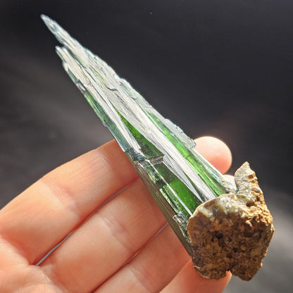 AAA Vivianite Crystal Specimen 36.29g, Terminated Vivianite Crystal, Raw Blue