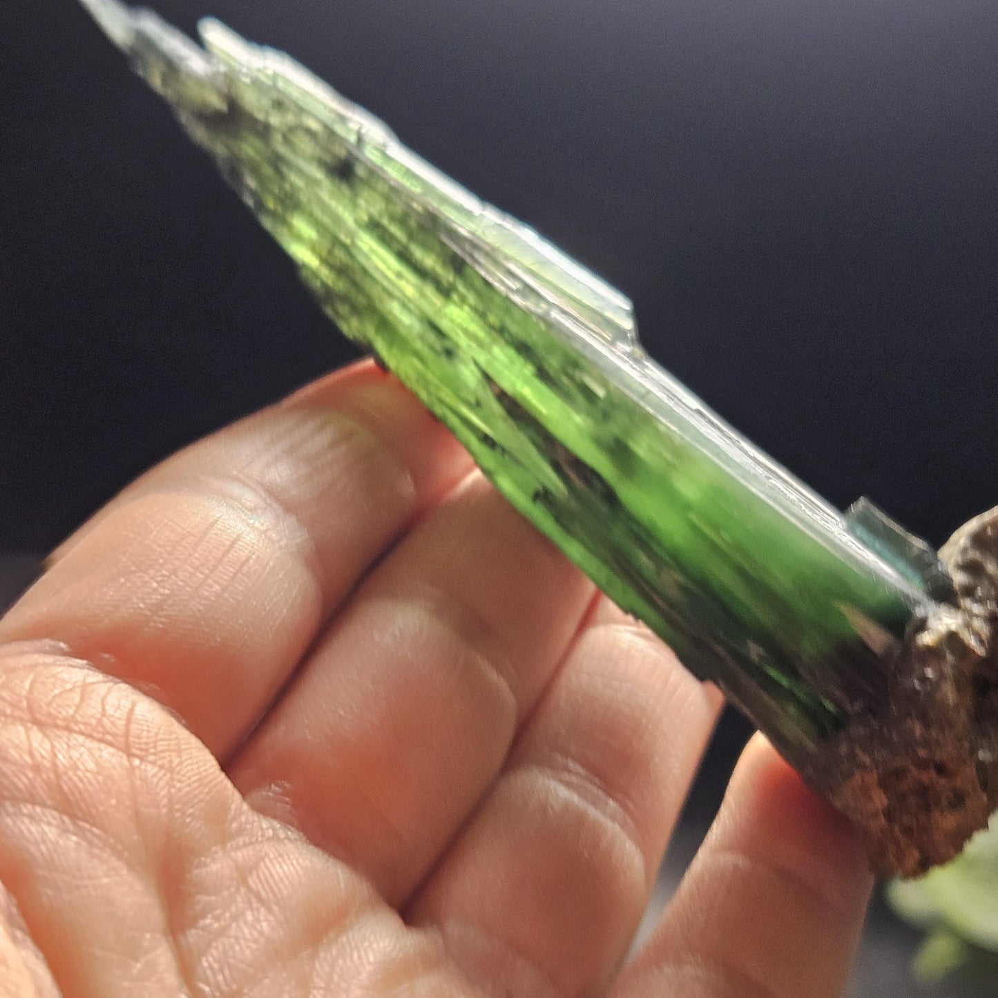 AAA Vivianite Crystal Specimen 36.29g, Terminated Vivianite Crystal, Raw Blue