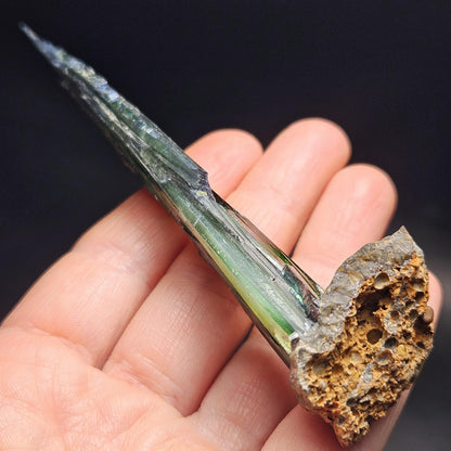 AAA Vivianite Crystal Specimen 36.29g, Terminated Vivianite Crystal, Raw Blue