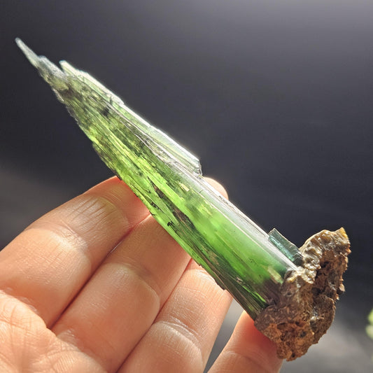 AAA Vivianite Crystal Specimen 36.29g, Terminated Vivianite Crystal, Raw Blue