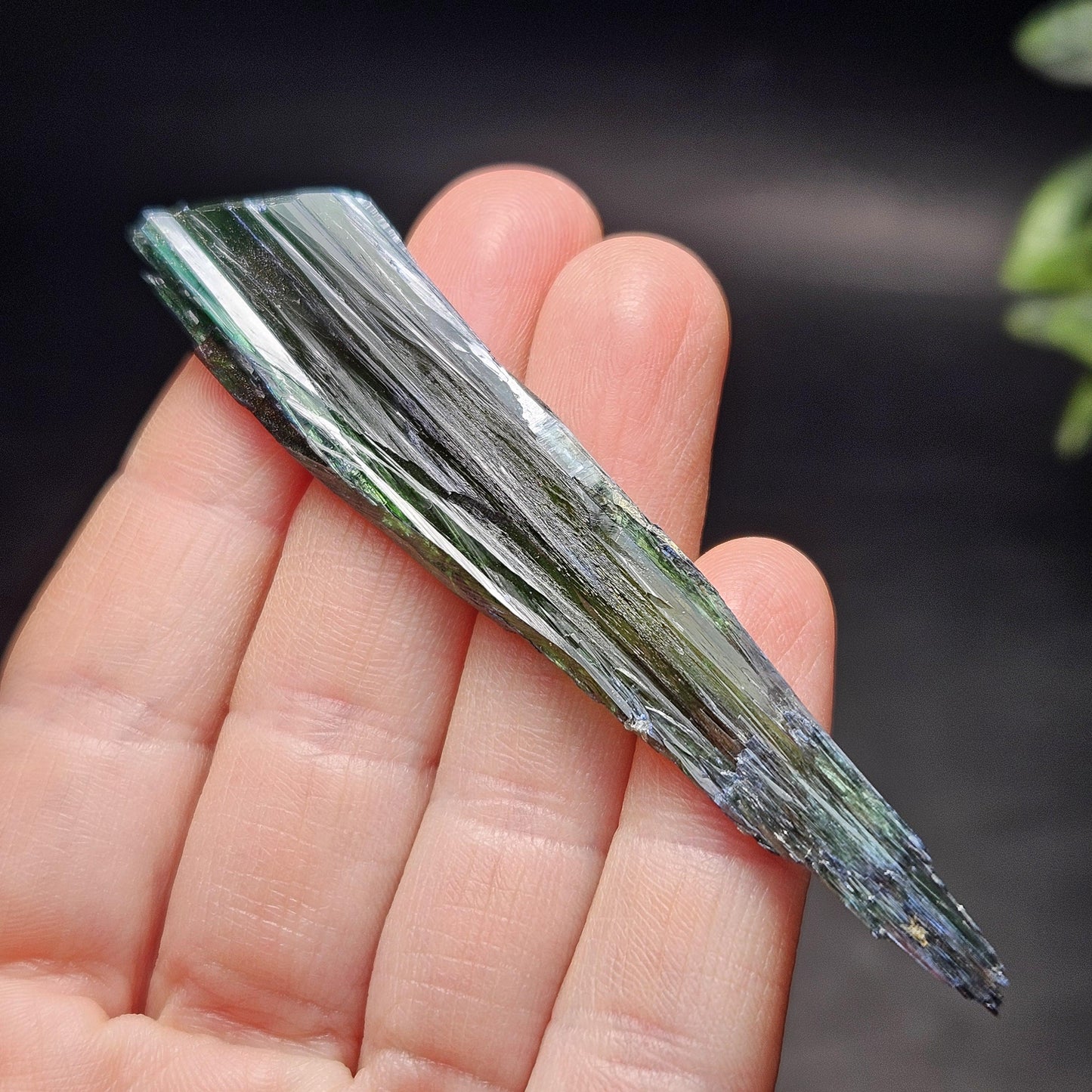 AAA Vivianite Crystal Specimen 8.94g, Terminated Vivianite Crystal, Raw Blue