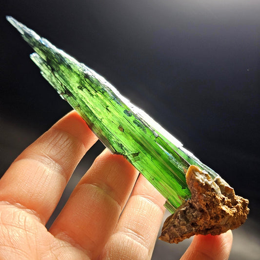 AAA Vivianite Crystal Specimen 36.29g, Terminated Vivianite Crystal, Raw Blue