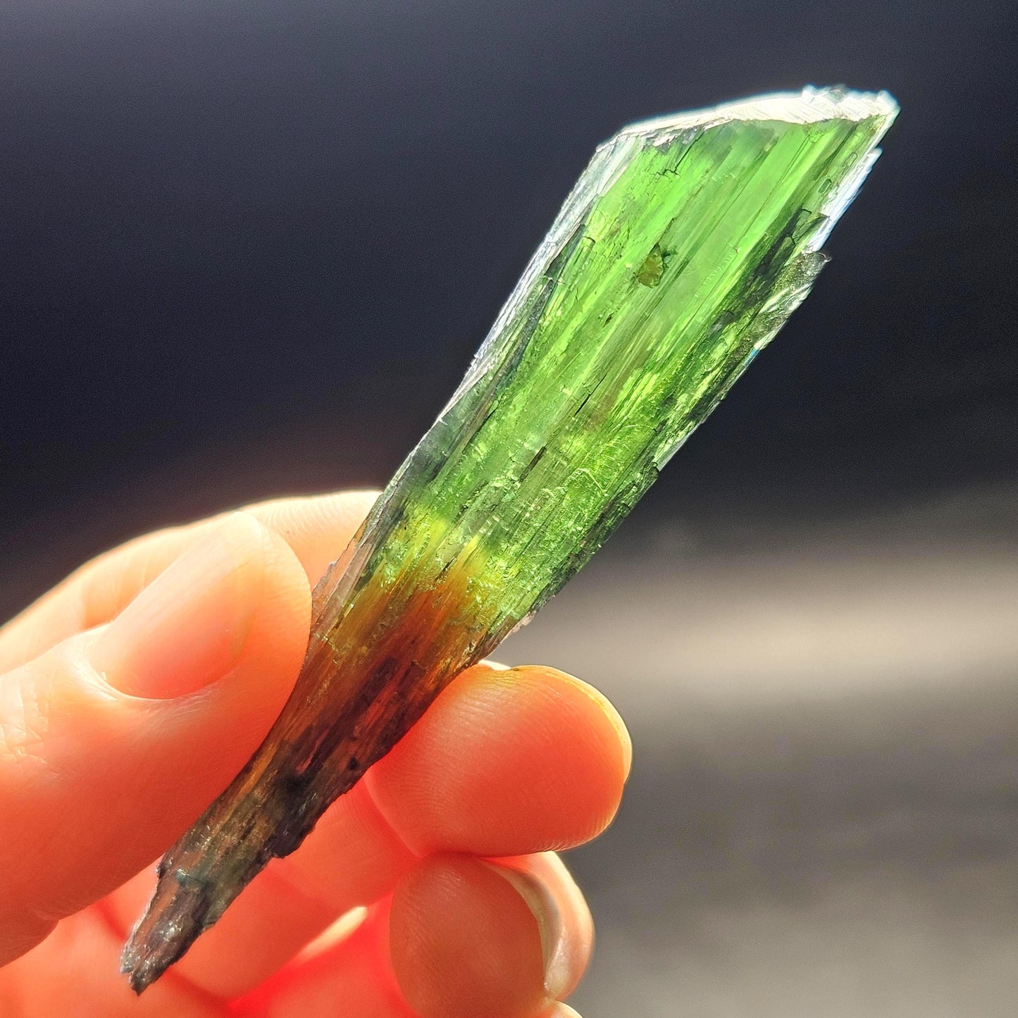 AAA Vivianite Crystal Specimen 8.94g, Terminated Vivianite Crystal, Raw Blue