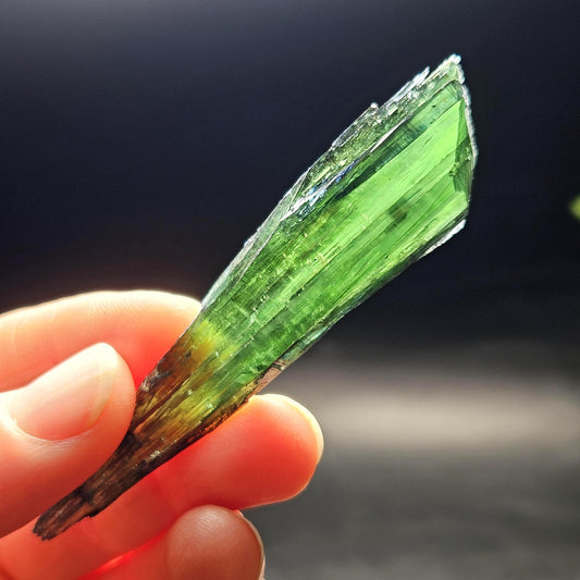 AAA Vivianite Crystal Specimen 8.94g, Terminated Vivianite Crystal, Raw Blue