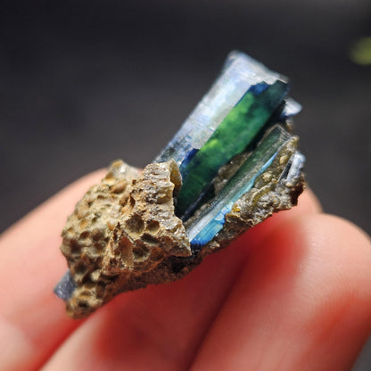 Vivianite Crystal Cluster 7.48g, Vivianite Specimen, Raw Blue