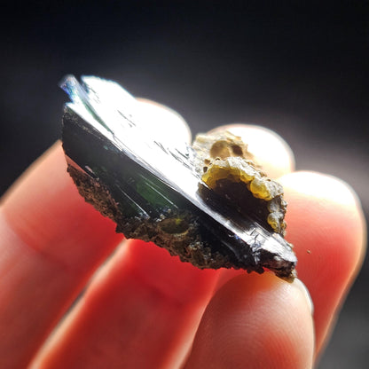 Vivianite Crystal Cluster 7.48g, Vivianite Specimen, Raw Blue