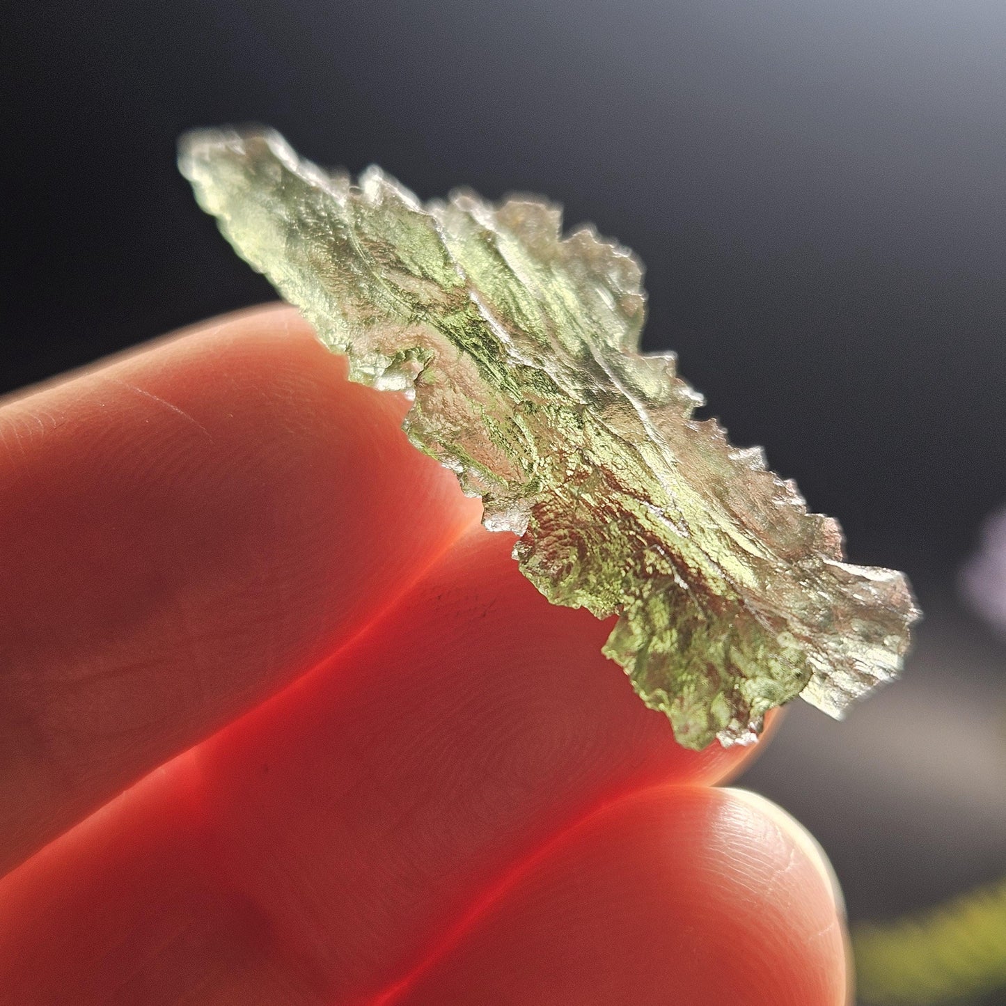 Moldavite Besednice "Hedgehog" Crystal 1.75g