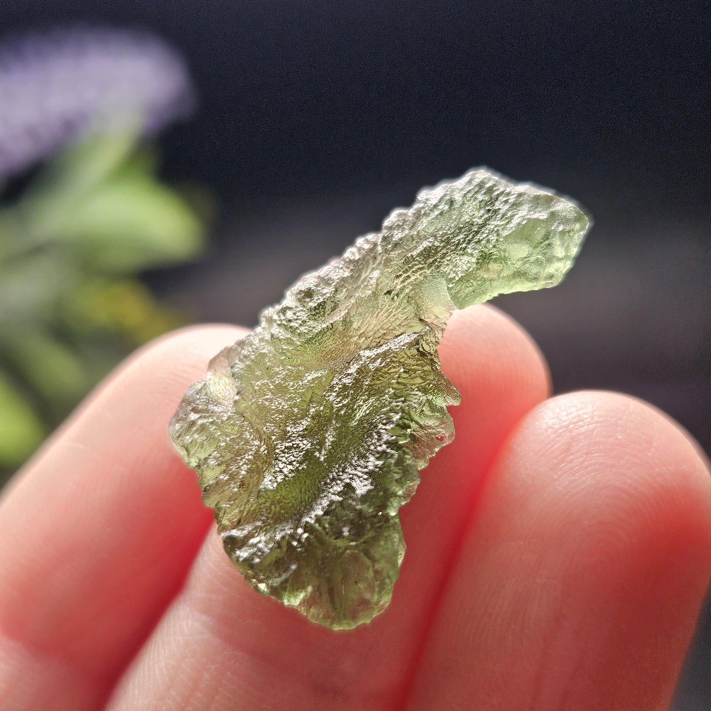 Moldavite Crystal Specimen 2.34g