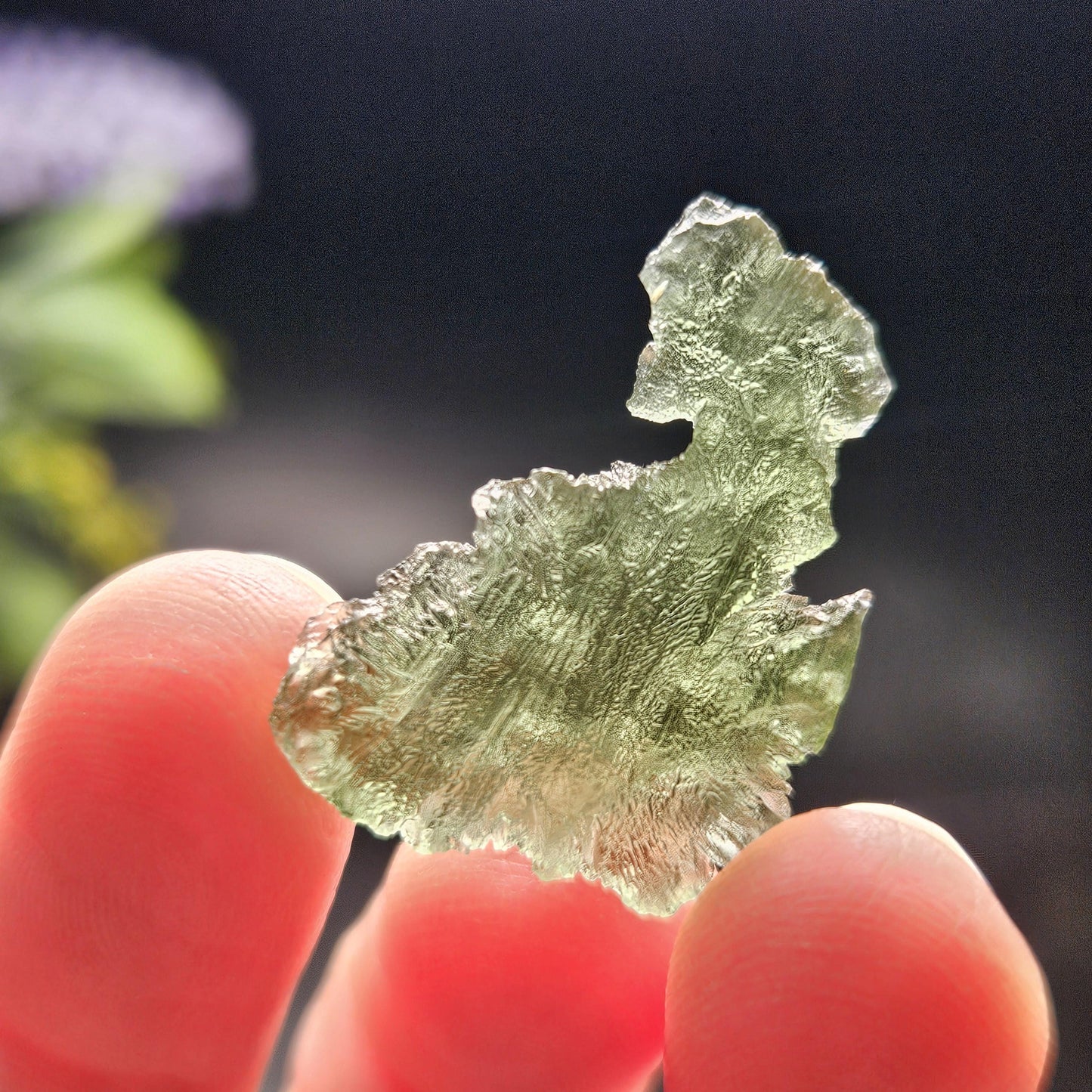 Moldavite Crystal Specimen 2.34g