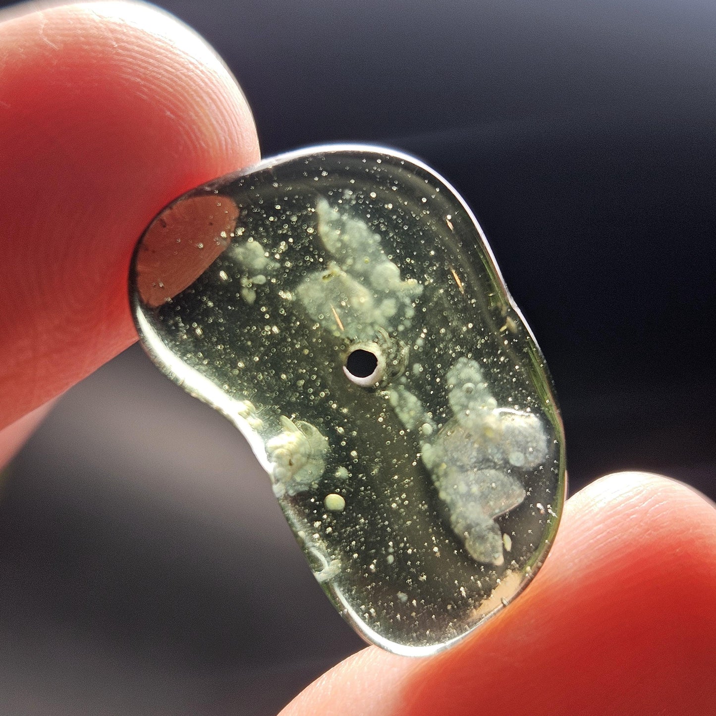 Polished Moldavite Bead 1.65g
