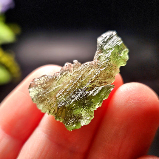 Moldavite Crystal Specimen 2.34g