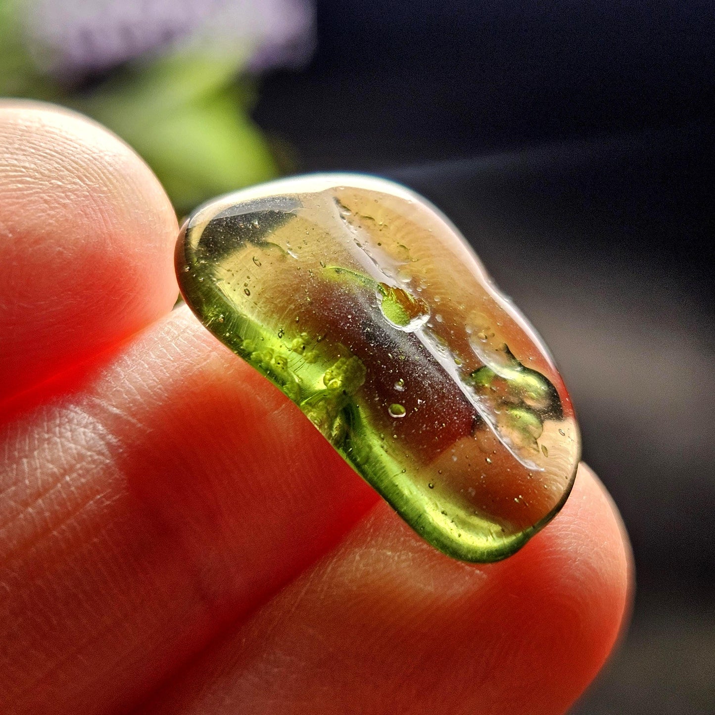Polished Moldavite Bead 1.65g