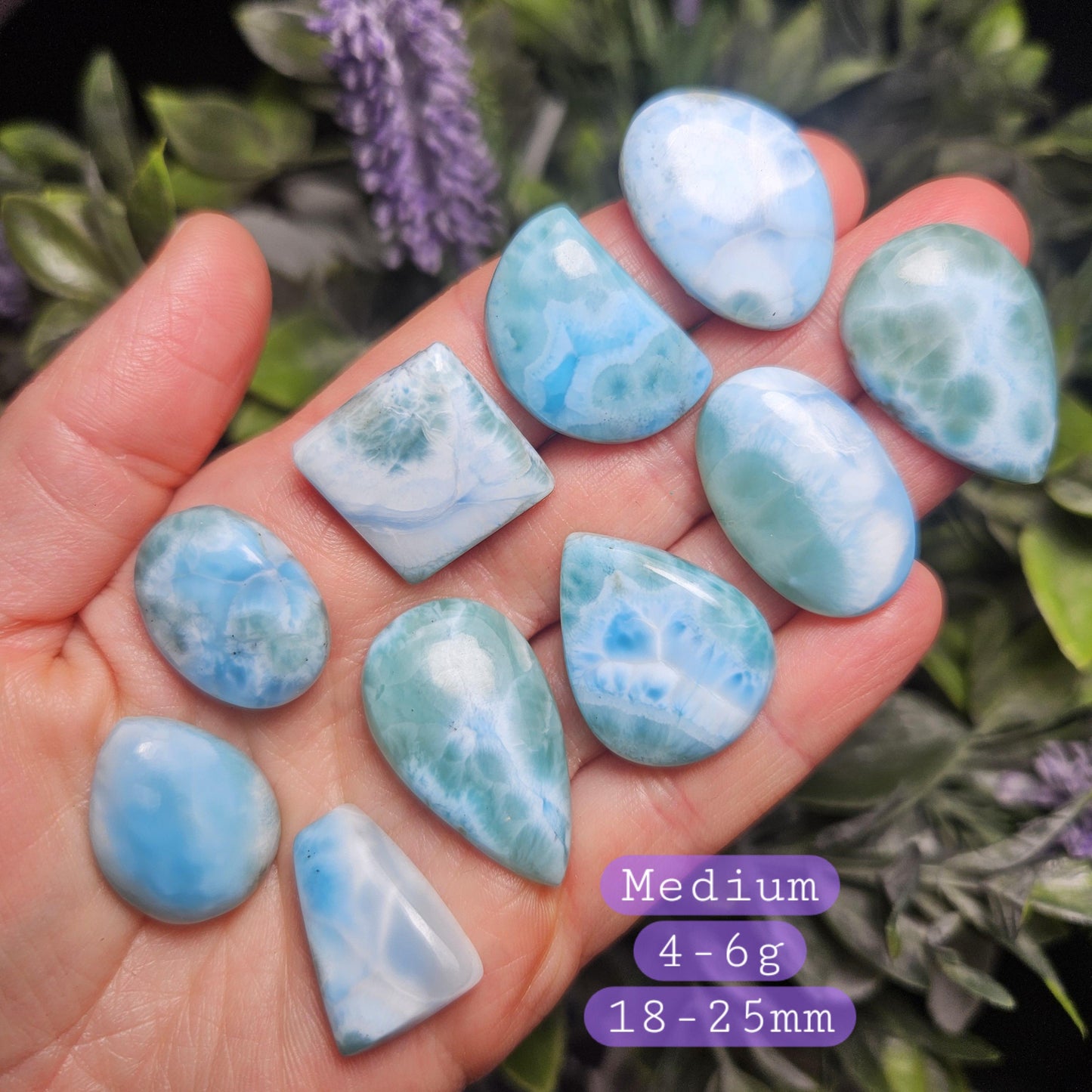 Blue Larimar Crystal Specimens, Choose Your Size